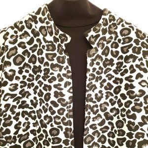 Animal print dress jacket -Size S